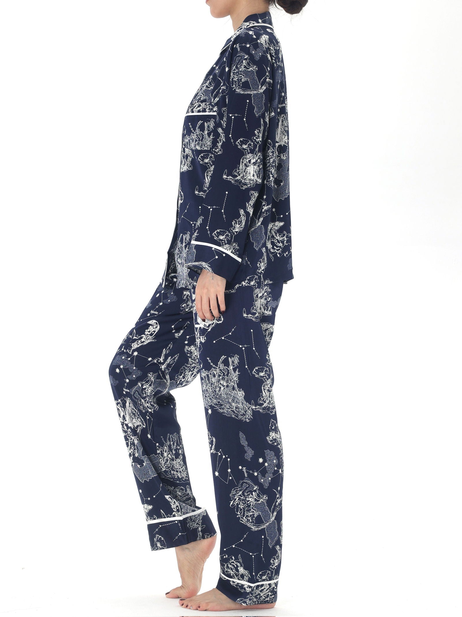 Satin Pajama Set  (Couple's Matching Set) - Lunior -  - 