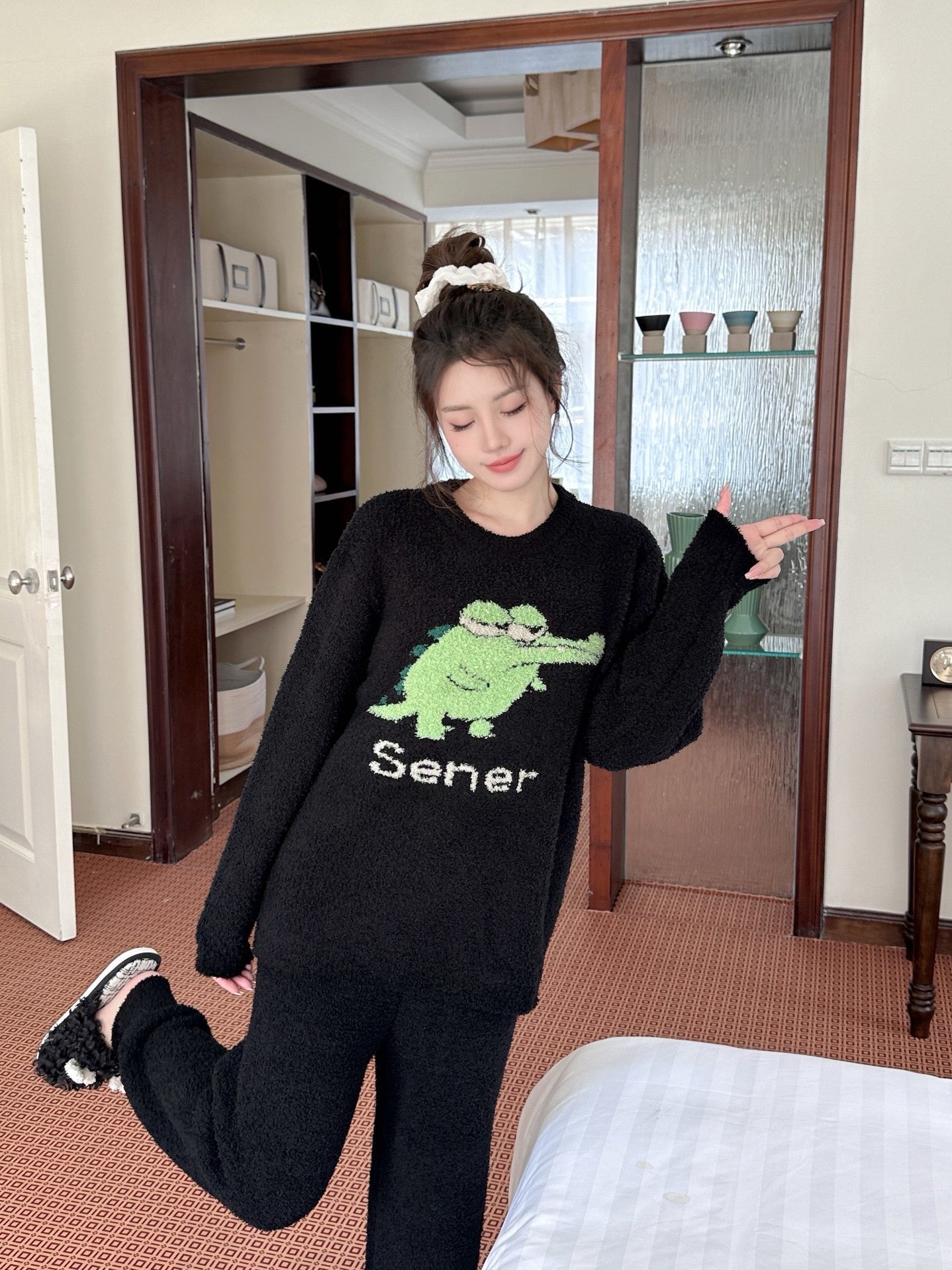 Soft Fleece Pajama Set - Lunior -  - 