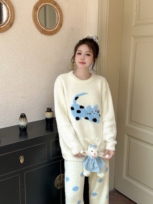 Soft Fleece Pajama Set - Lunior -  - 