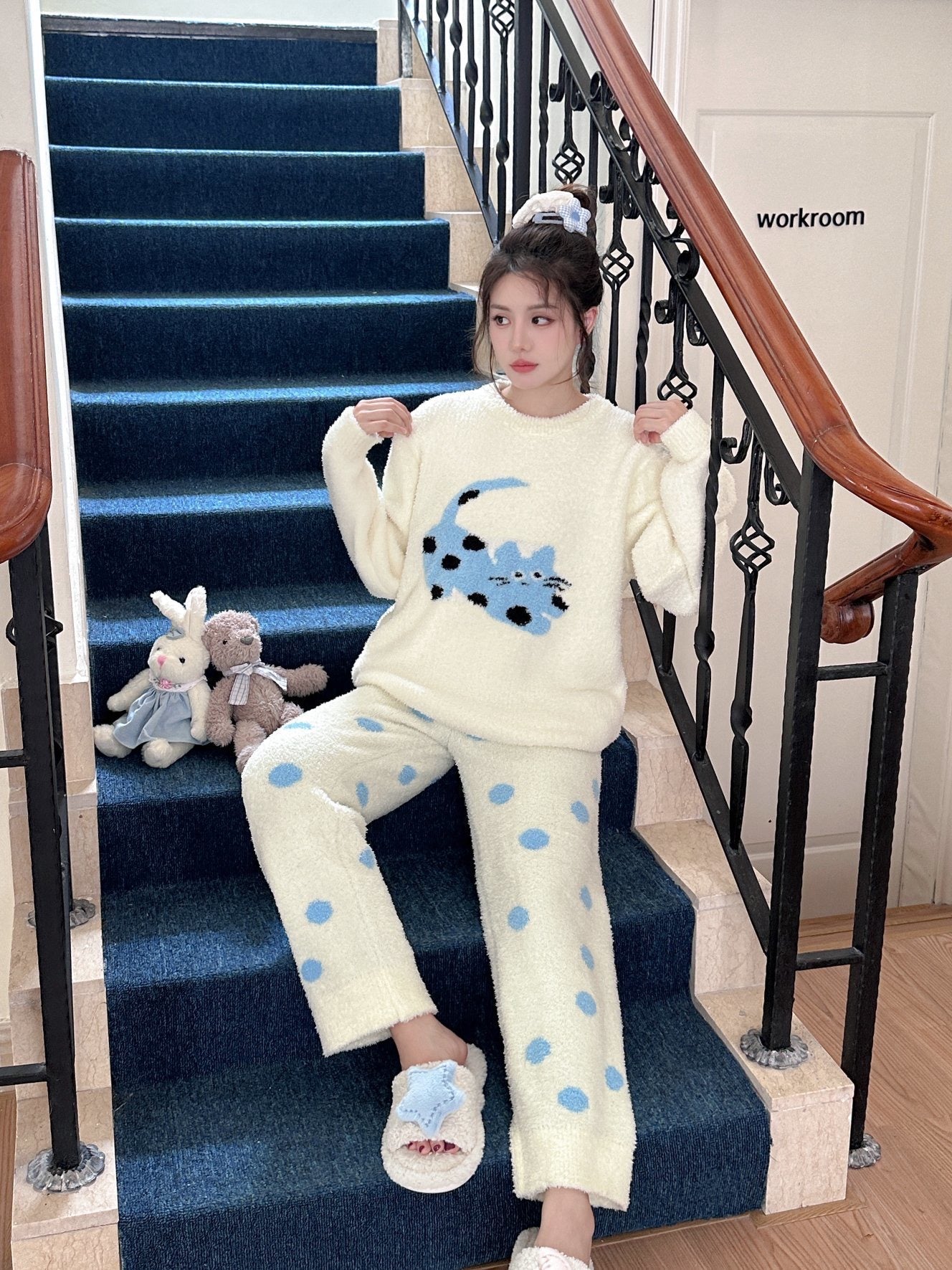 Soft Fleece Pajama Set - Lunior -  - 
