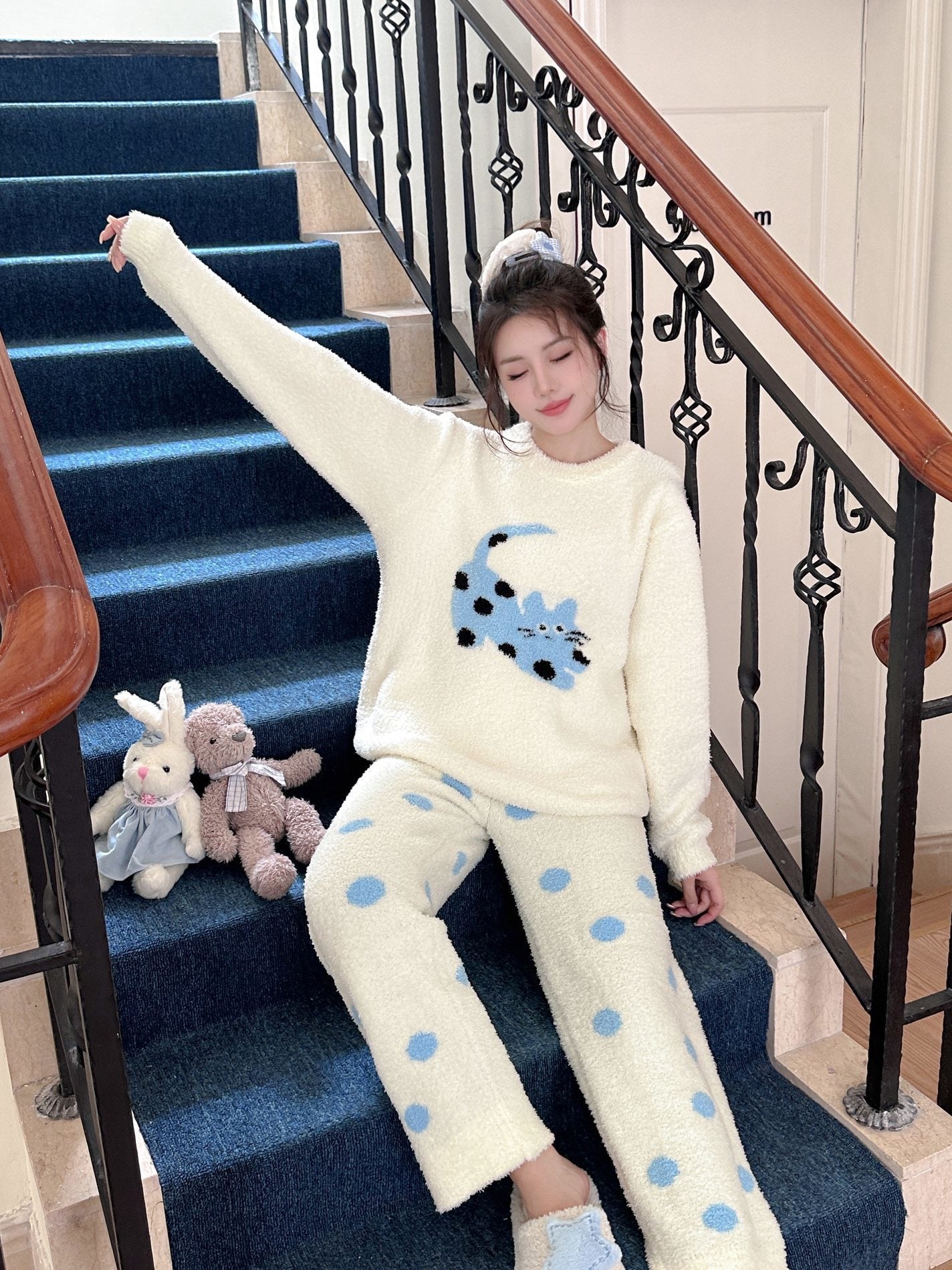 Soft Fleece Pajama Set - Lunior -  - 
