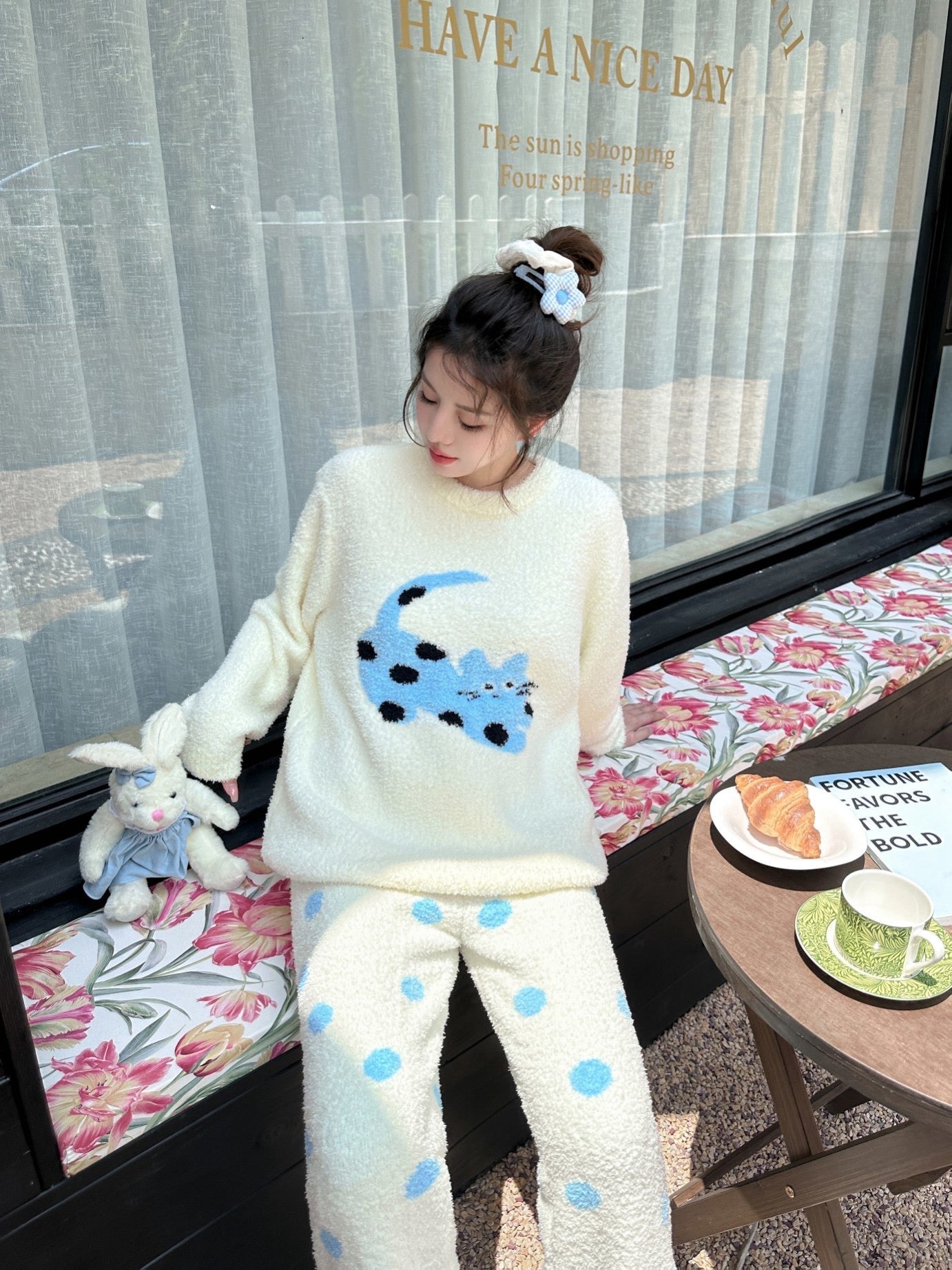 Soft Fleece Pajama Set - Lunior -  - 