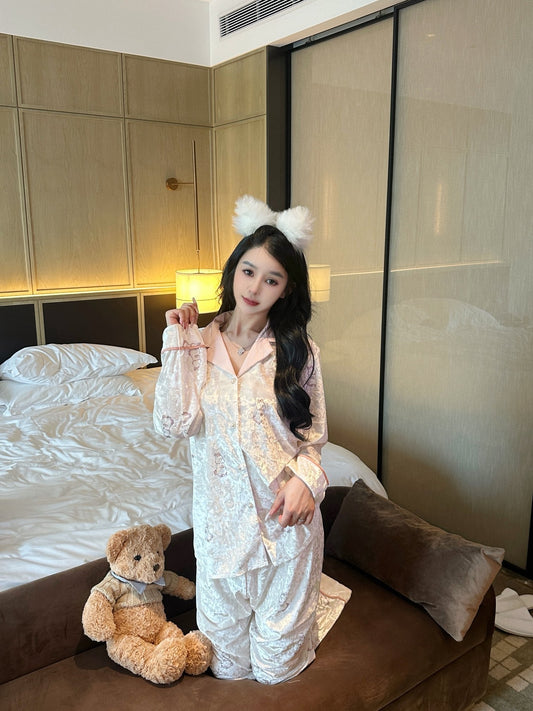 Velvet Pajama Set - Lunior -  - 