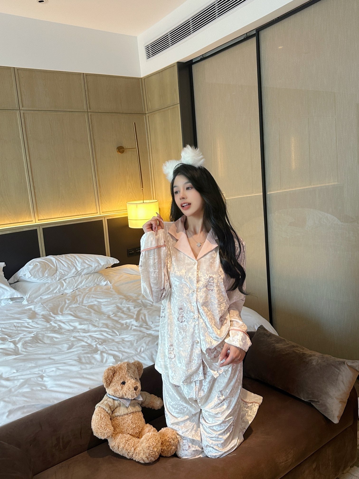 Velvet Pajama Set - Lunior -  - 