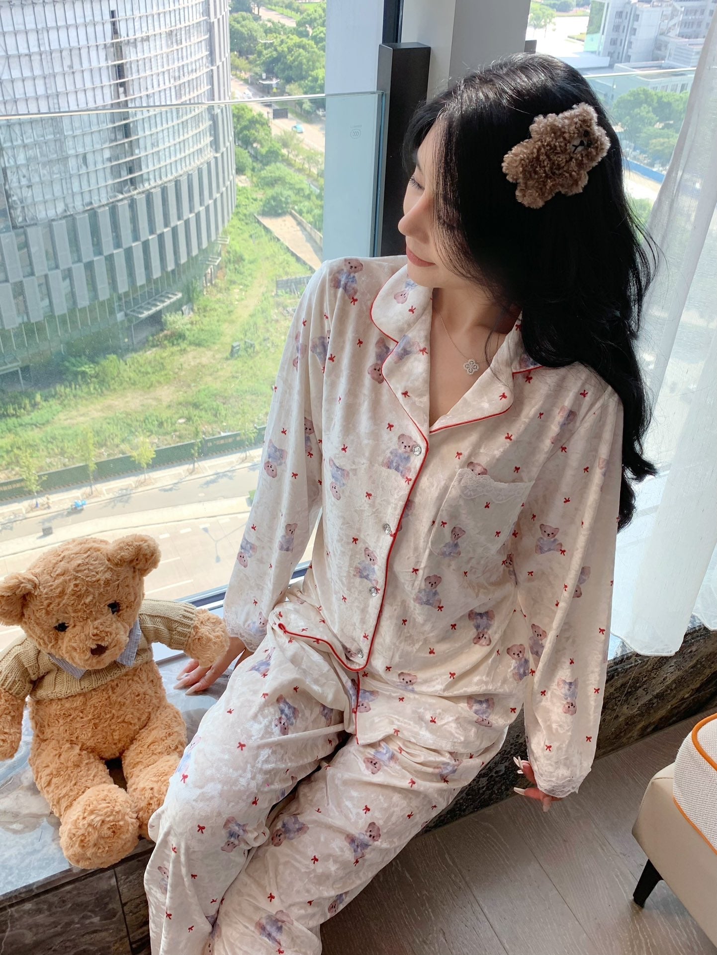 Velvet Pajama Set - Lunior -  - 